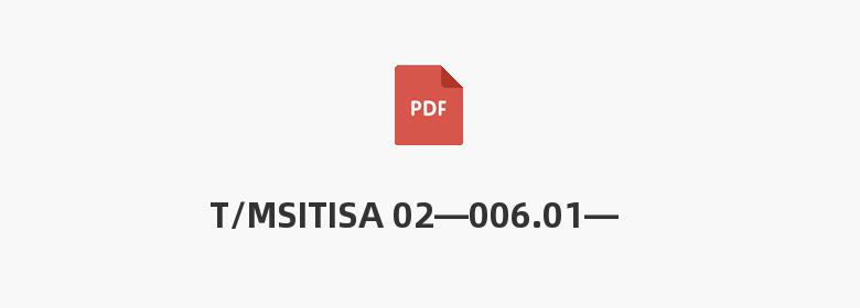 T/MSITISA 02—006.01—2021